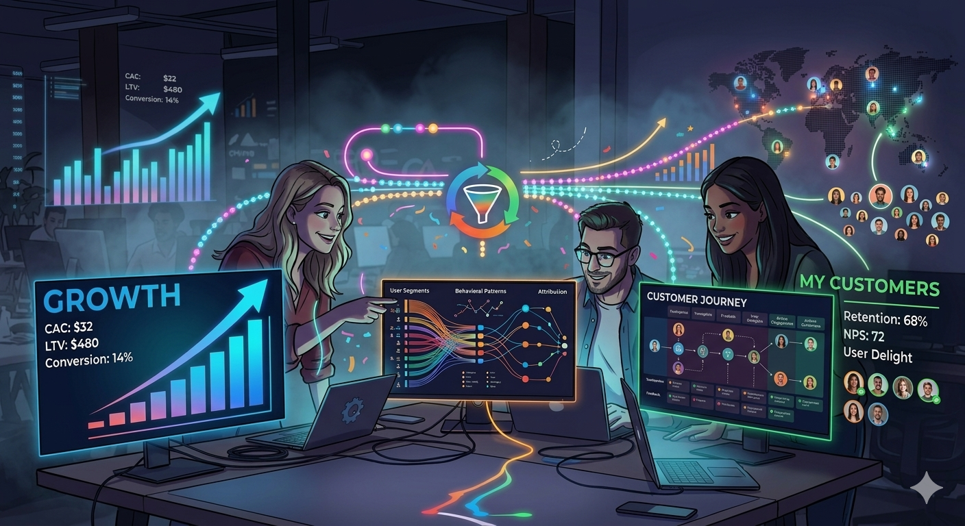 Growth, data and my customers